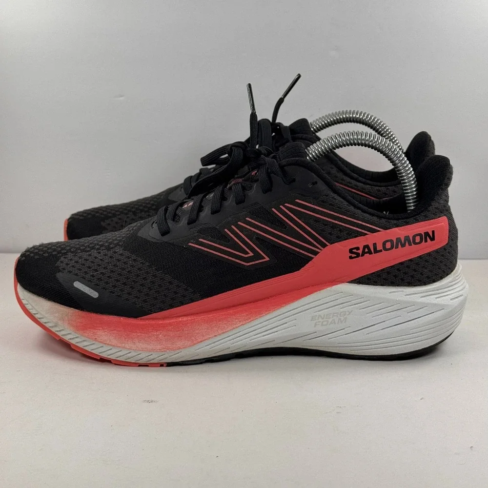 Salomon Aero Blaze Women's 7.5 Running Shoes Black Pink 472085 Energy Foam